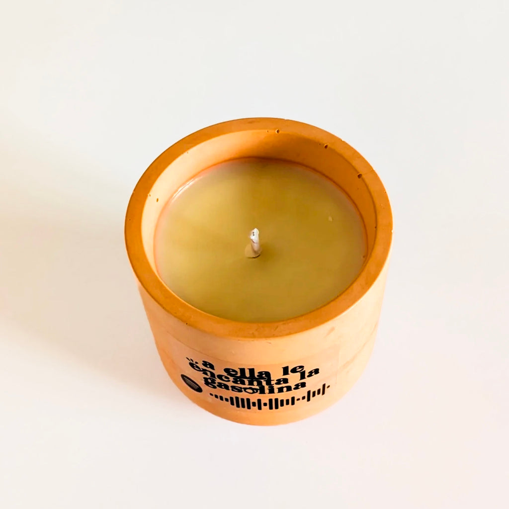 Vela musical de melocotón