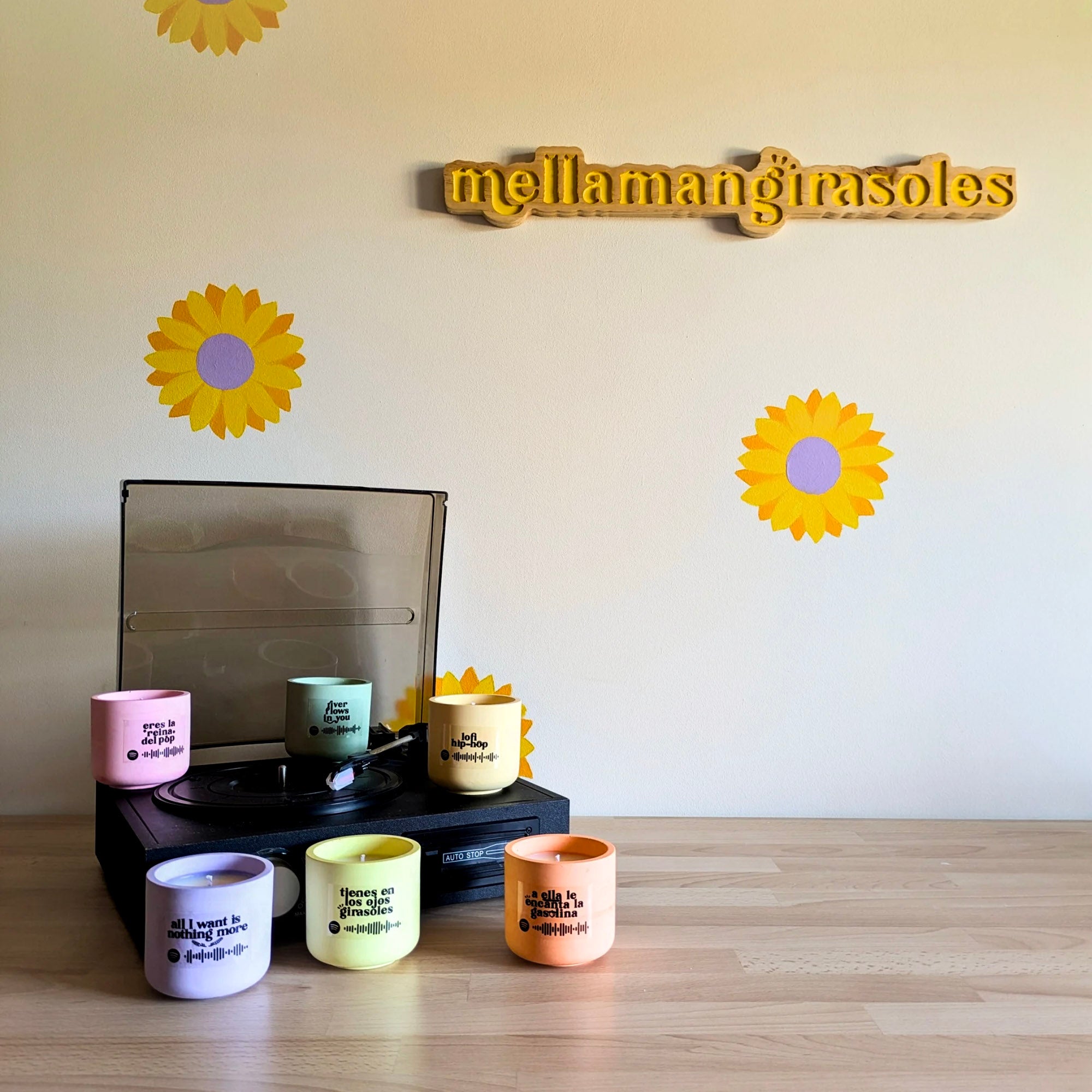 Vela musical de caramel toffee