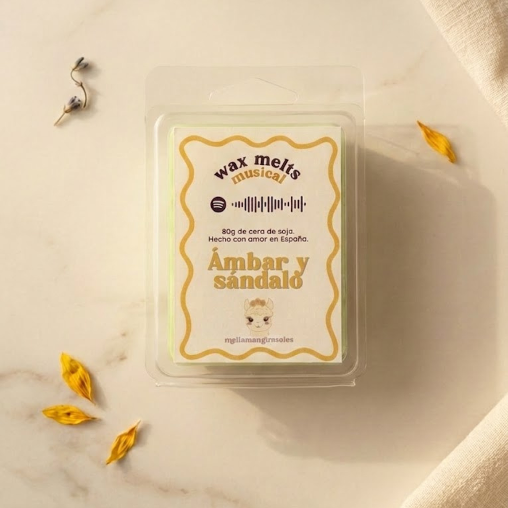 Wax melt musical - Ámbar y Sándalo
