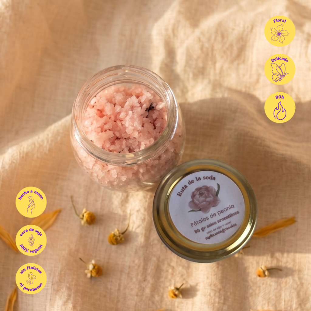 Sales aromáticas de peonía