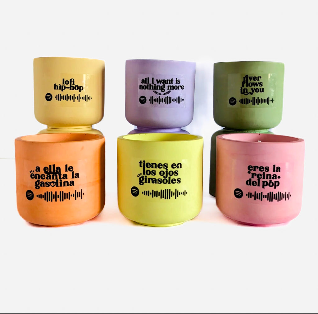 Vela musical de caramel toffee