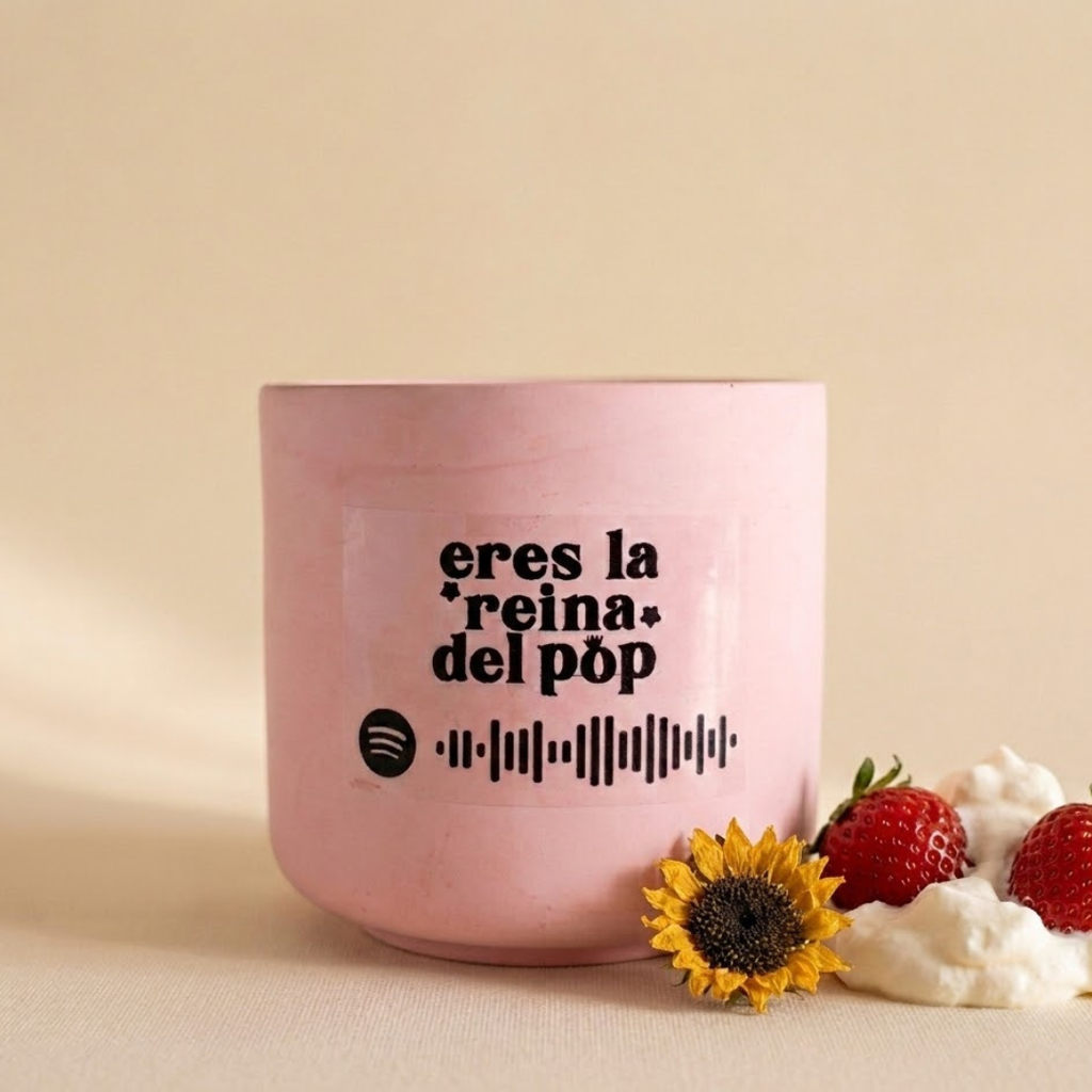 Vela musical - Fresas con nata