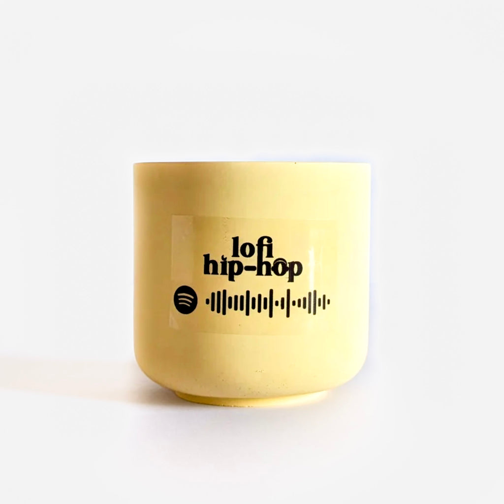 Vela musical de caramel toffee