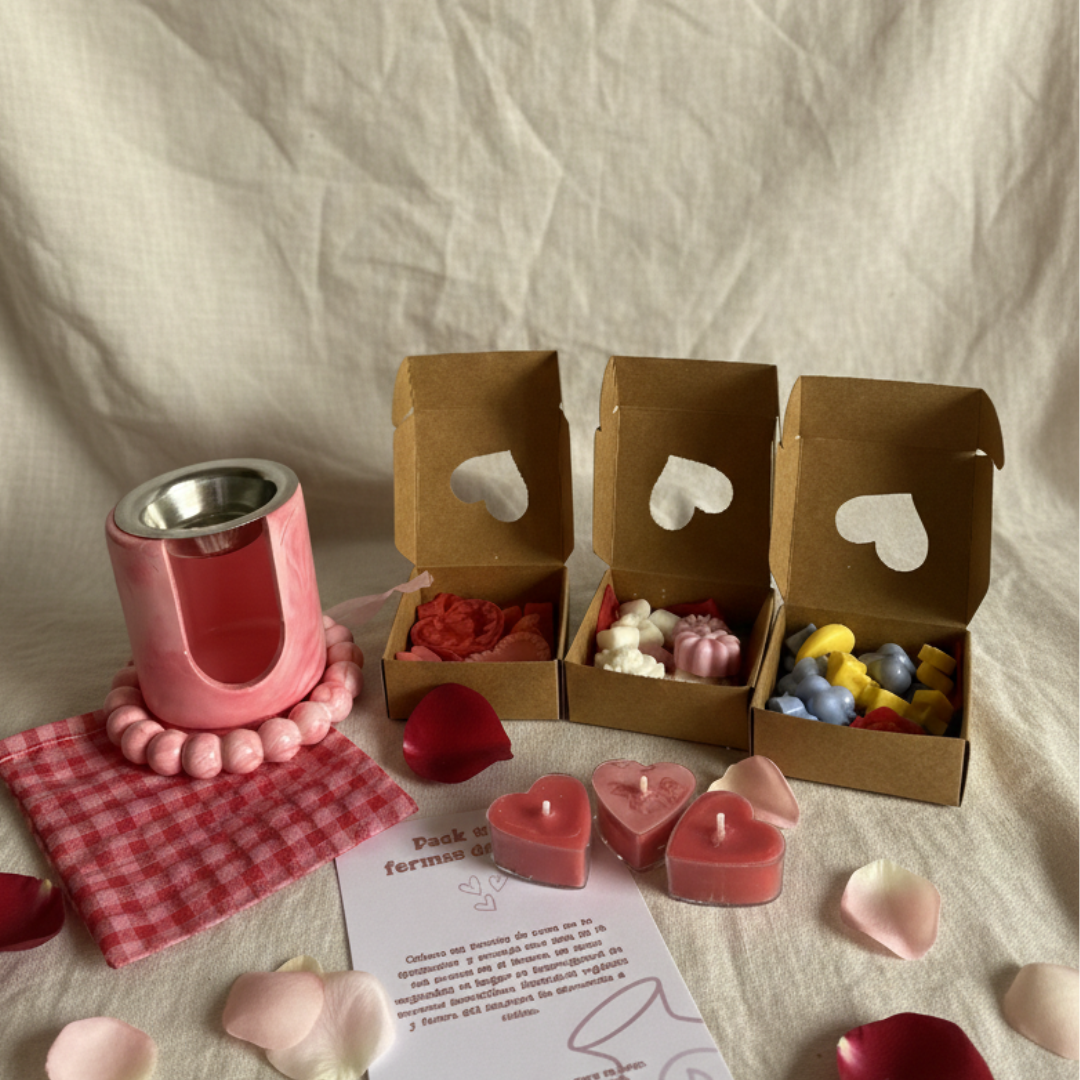 Pack Wax Melts: 3 Formas de Amar