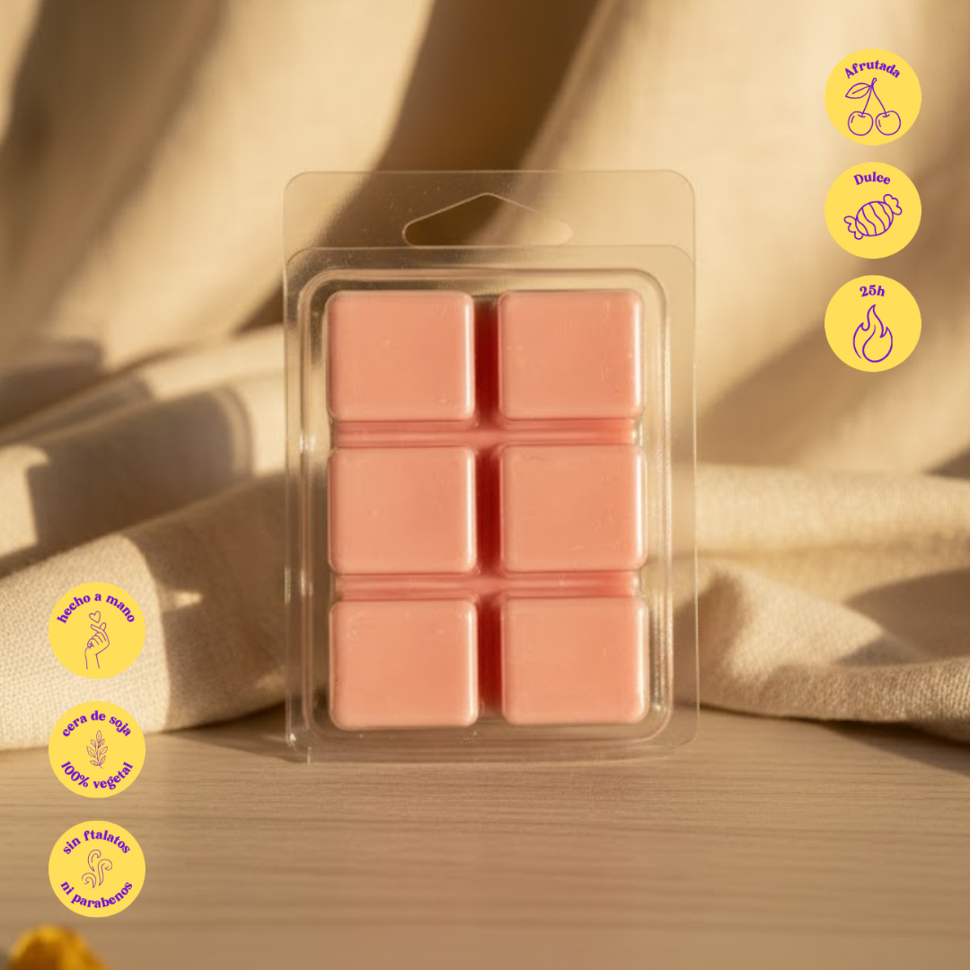 Wax melt musical Fresas con Nata