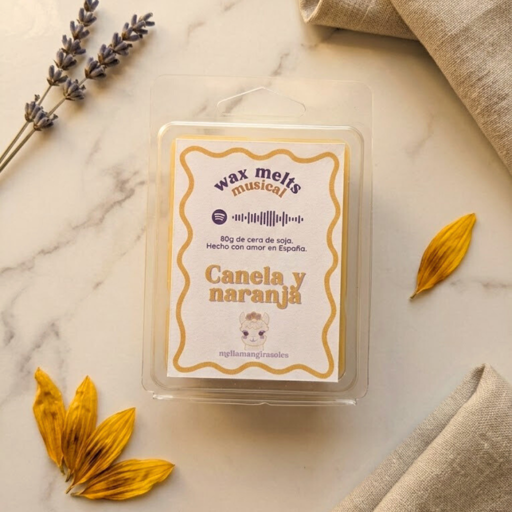 Wax melt musical - Canela y Naranja