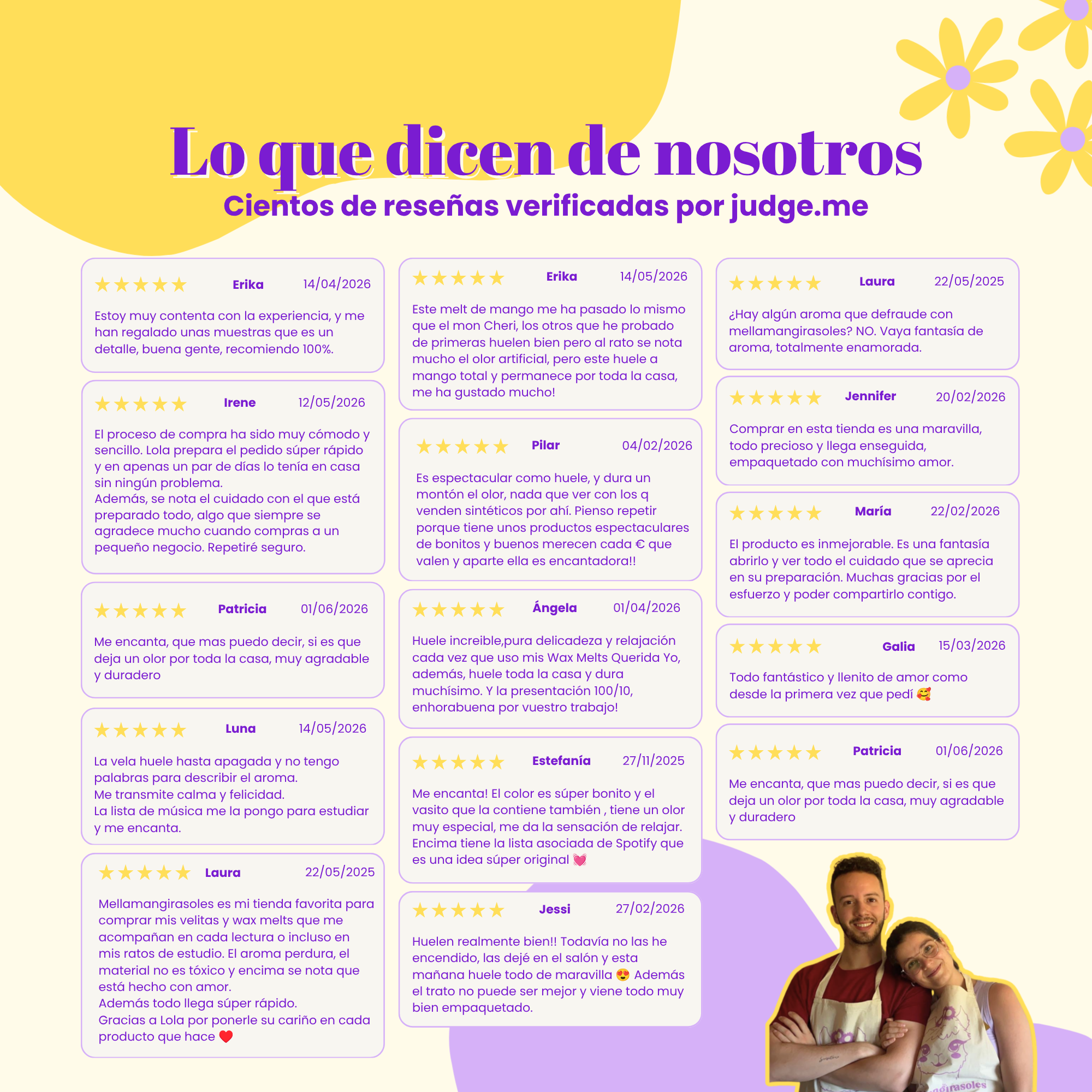 Wax melt musical - Lavanda y Manzanilla
